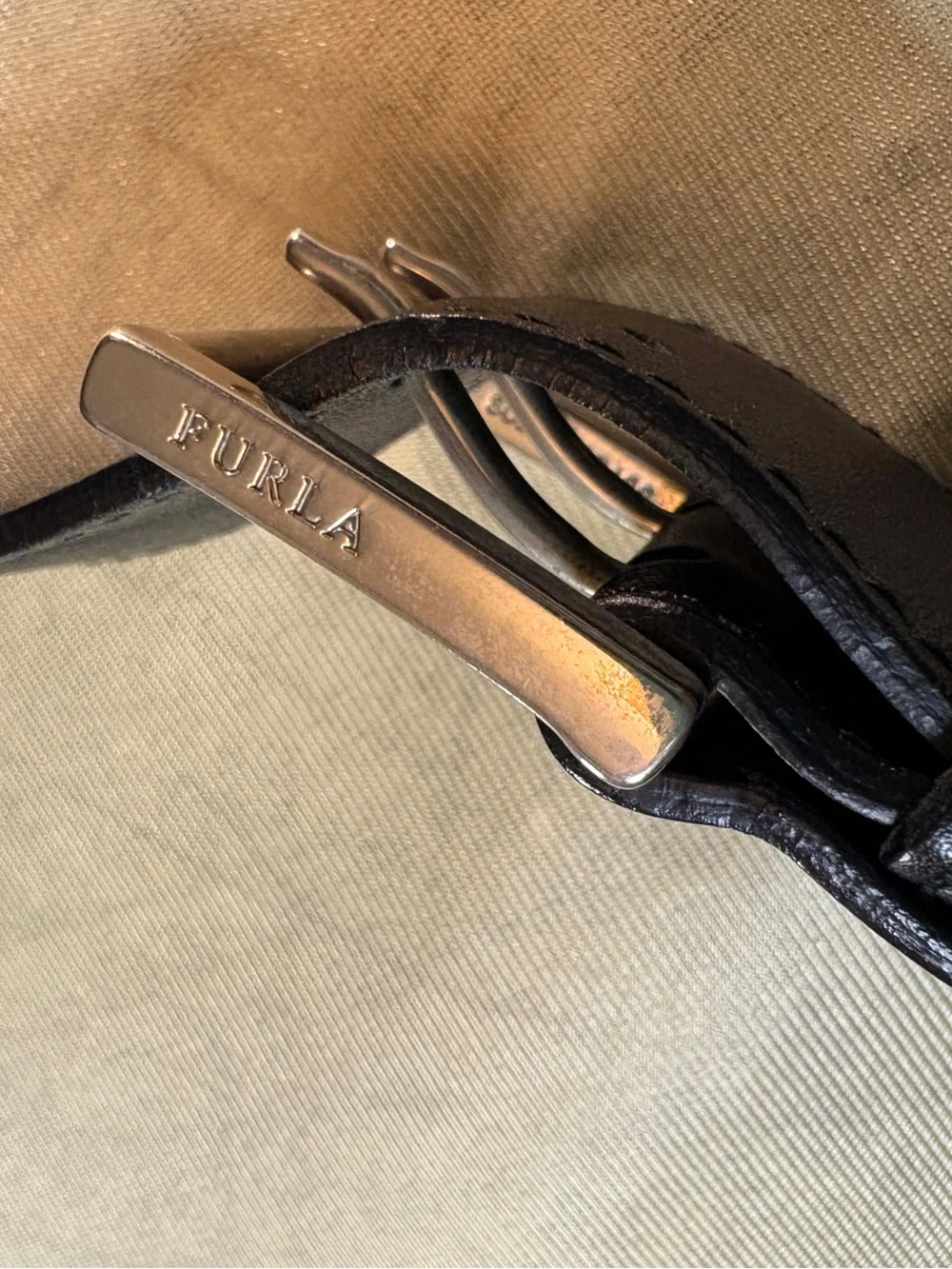 Furla Black Leather Shoulder Bag - Picture 12 of 17